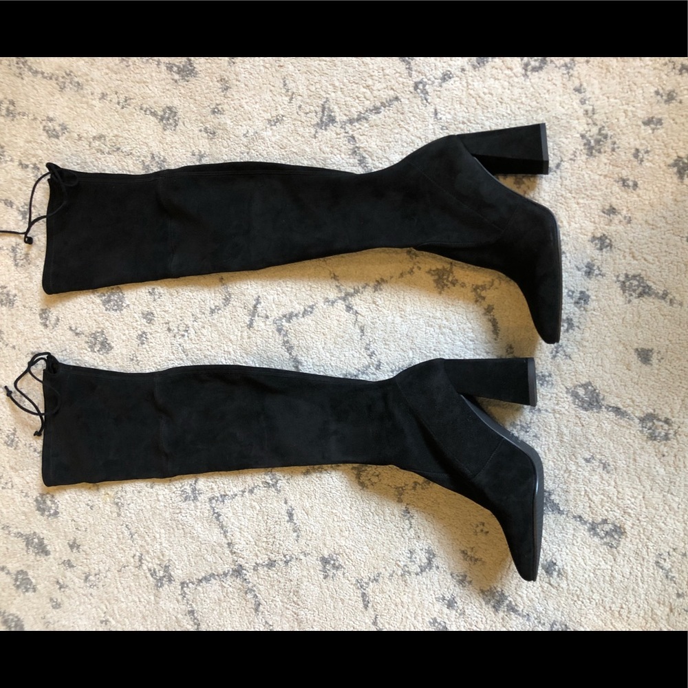 Stuart Weitzman The Highstreet Boot Black Suede